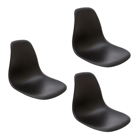 Kit 3 Banco Assento Cadeira Charles Eames Eiffel