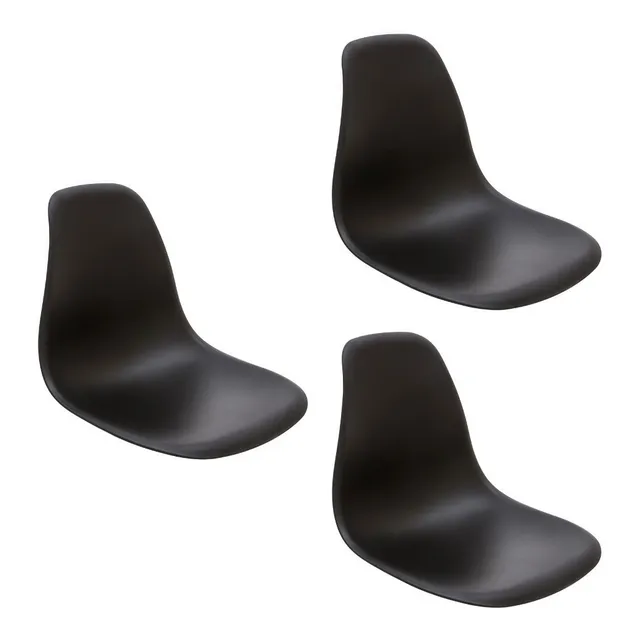 Kit 3 Banco Assento Cadeira Charles Eames Eiffel