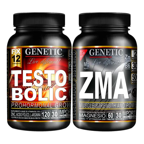 #1 Energía Vigor Sexual Pro Hormonal Testobolic Zma Genetic