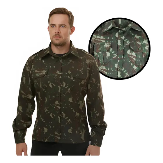 Gandola Ripstop Camuflada Padrão Exército Multibolsos Instru