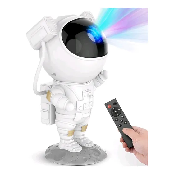 Lámpara Decorativa Proyector De Luz Astronauta Mesa De Noche