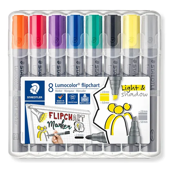 Rotuladores Staedtler 356 Swp8 Lumocolor Para Rotafolios, Va