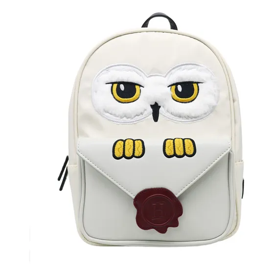 Mochila Icónica Deluxe Hedwig Harry Potter Color Beige Diseño De La Tela Lisa