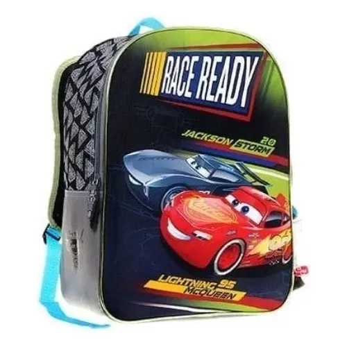 Morral Bolso Escolar Grande Para Niño Cars Race Ready Capi