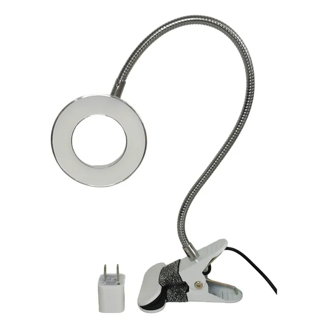 Lampara Aro Led Soporte Pinzas Usb Tatuaje Cejas Manicura