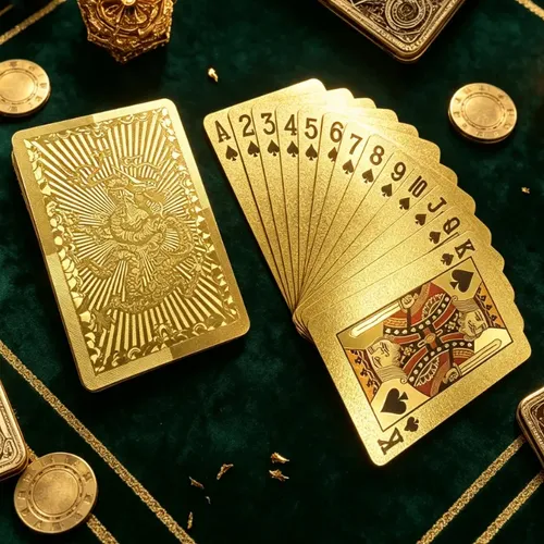 Playing Cards Kem Arrow Black And Gold Poker Size 2 Decks