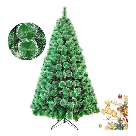 Árvore Pinheiro De Natal Nevada Luxo Grande 2,10m 600 Galhos 210cm