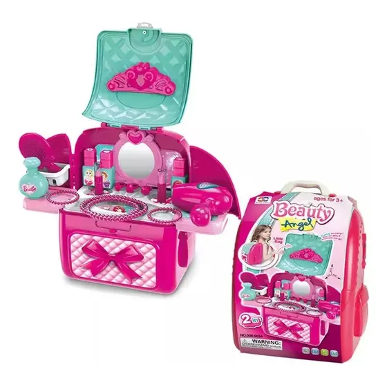 Set Maleta Mochila De Belleza Beauty Niñas Maquillaje 