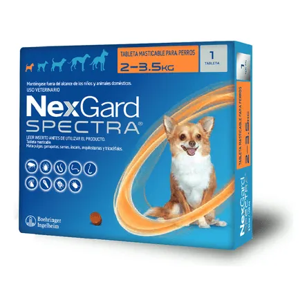 Antiparasitario Nexgard Spectra Perros  - 2 - 3.5 Kg