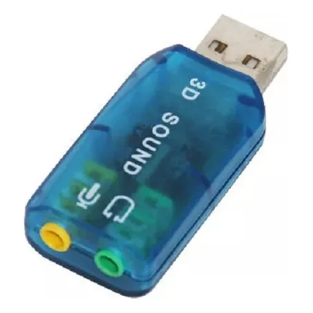 Adaptador De Sonido 5.1 Usb Doble Salida 3.5 Mm. Auricular