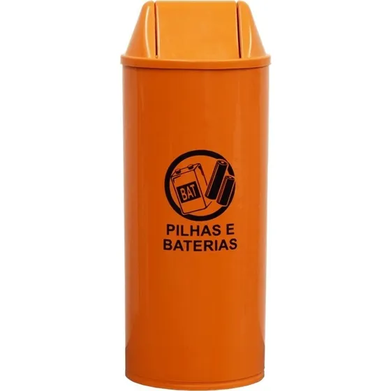 Lixeira Coletor Descarte Pilhas Baterias Eletronicos 22 Lts
