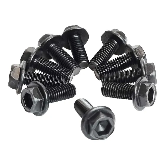 Kit 10 Parafusos Rosca Esquerda Para Flange De Serra Mármore
