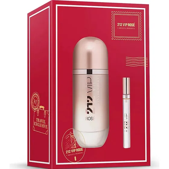 Perfume 212 Vip Rose Edp 80 Ml + Mini 10 Ml Carolina Herrera