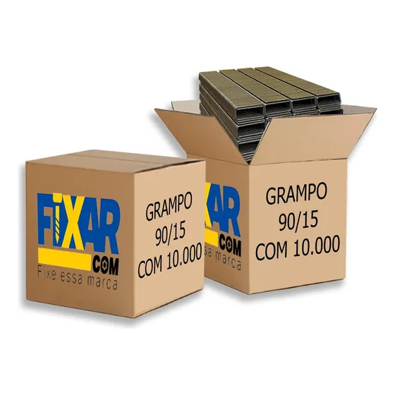 Grampo 90/15 Para Grampeador Pneumático- Cx/10000 Peças