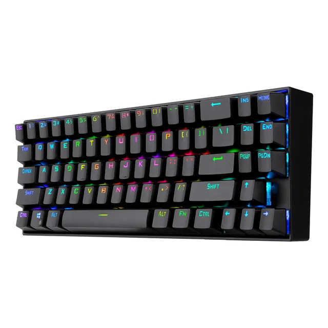 Teclado Mecánico Redragon Deimos K599-krs Wireless Rgb 70% Color del teclado Negro Idioma Inglés