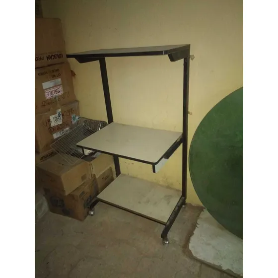 Mesa Para Computadora E Impresora  Madera