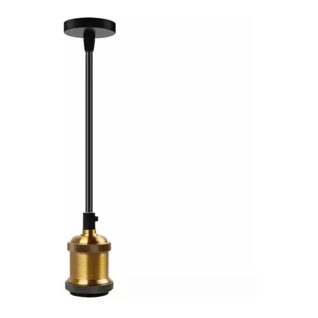 Lampara Colgante Portalamparas Bronce Vintage Retro