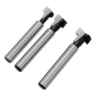 3 Piezas De Broca De Enrutador De Ranura En T De 6,35mm Para 3 Piezas De Broca De Enrutador De Ranura En T De 6,35mm Para