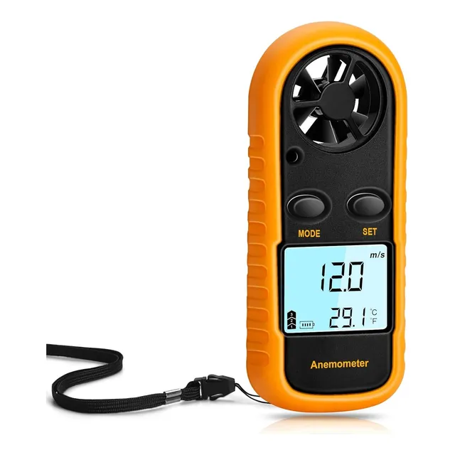 Anemómetro Digital Benetech Medidor Velocidad De Viento Temp