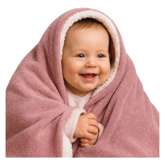 Manta Cobertor Bebê Soft Sherpa Edredom Dupla Face Infantil