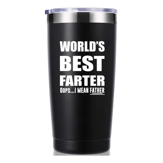 Vaso 20 Onza Texto Ingl  World's Best Farter I Mean Padre 