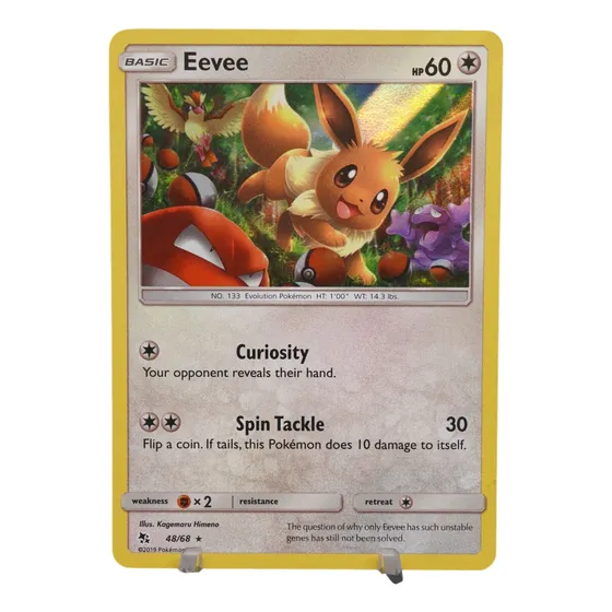 Cartas Pokemon Eevee Holo Hidden Fates