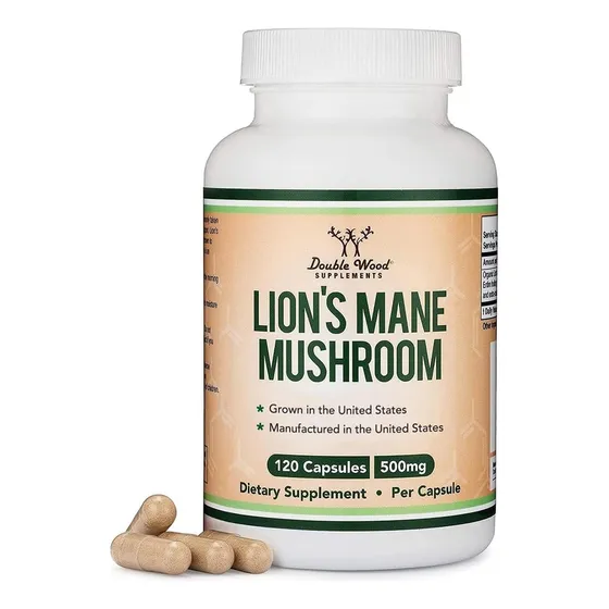 Suplemento Double Wood Melena De León 500mg 120 Cápsulas