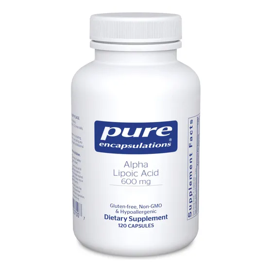 Suplemento De Ácido Alfa Lipoico De Pure Encapsulations 600