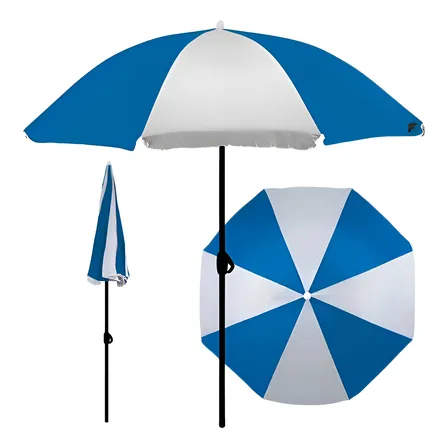 Guarda-sol Grande Gigante Para Barraca Praia E Piscina Azul Listras 5067