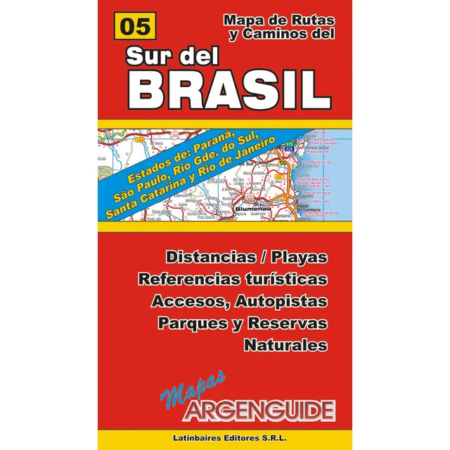 Mapa De Brasil Sur Y Sus Accesos Desde Argentina Y Uruguay
