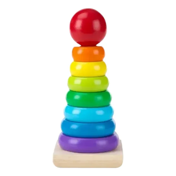 Juguete Didactico Torre Apilable Colores Aros Niños Bebe