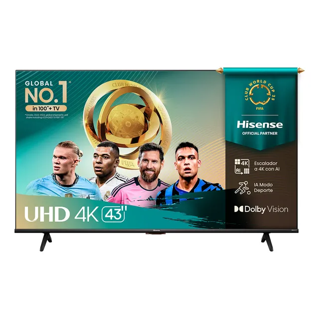 Televisor 43" Class A6 Series LED 4K UHD Vidaa Hisense