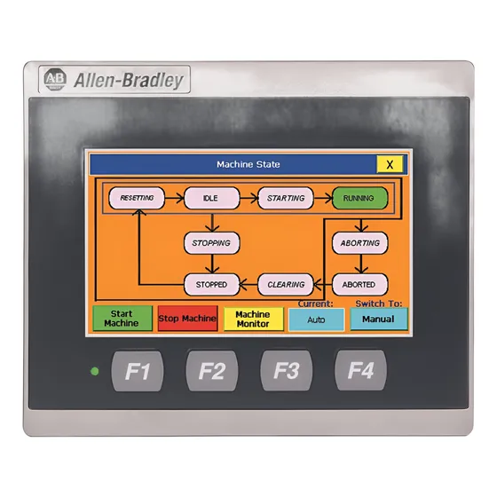 Allen Bradley 2711r-t4t Panelview 800 Hmi 4  Terminal