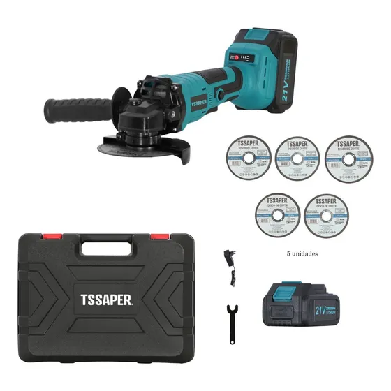 Esmerilhadeira Angular A Bateria 21v Similar Makita Original
