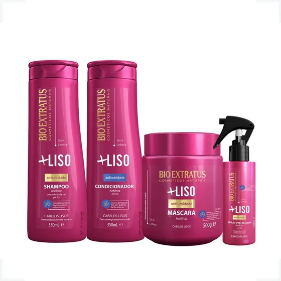 Kit Bio Extratus Mais +liso Com Máscara 500g Sem Frizz