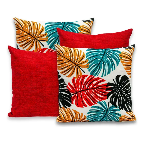 Capas De  Almofada Decorativa 40x40 Para Sofá Kit Com 4 