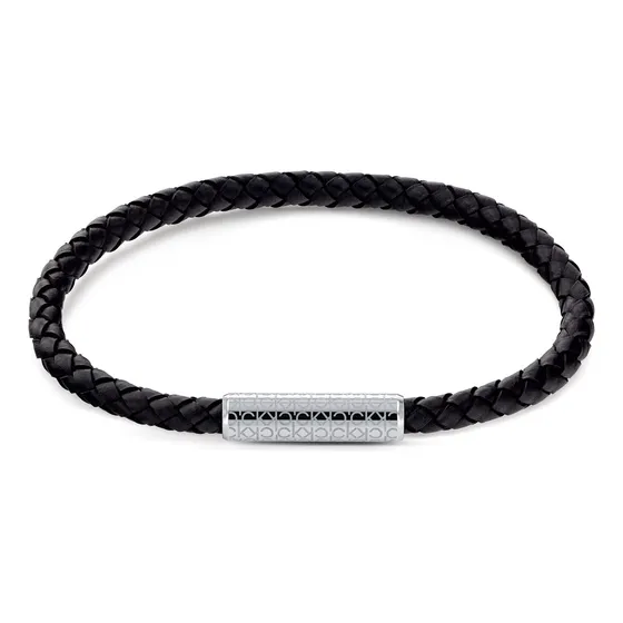 Calvin Klein Pulsera Para Hombre 35000101 Color Negro 19.5cm Diámetro 6.2 cm Largo 19.5 cm