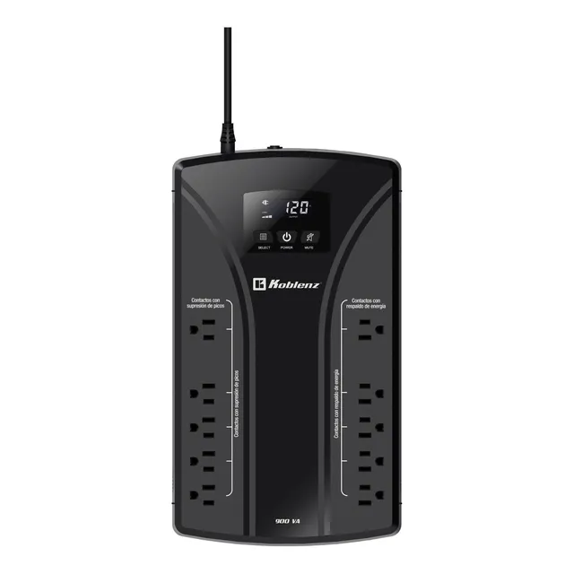 No Break Koblenz 9022 Usb, Pantalla Lcd, Puerto Usb, Negro