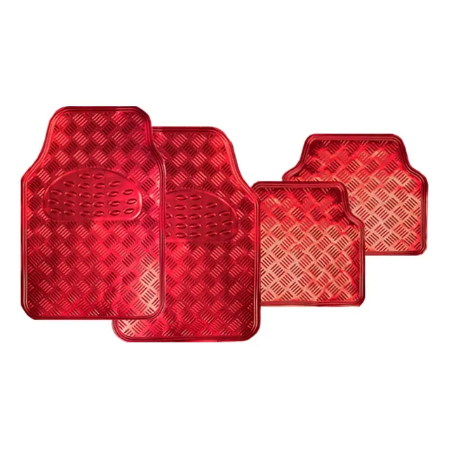 Pisos En Pvc Metalizado - Universal 4 Pieza - Auto Camioneta