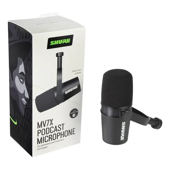 Micrófono Profesional Para Podcast Shure Mv7x Xlr