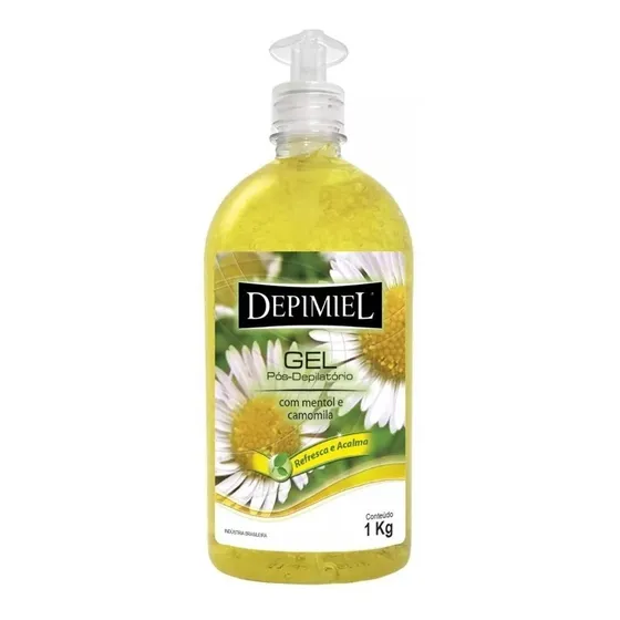 Gel Pós Depilatório Com Mentol E Camomila Depimiel 1kg 3 Unidades