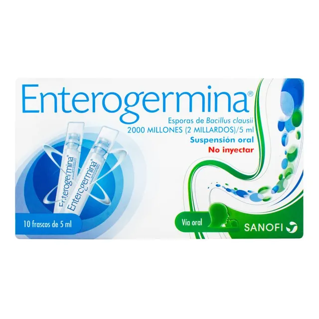 Enterogermina Esporas De Bacillus Clausii 10 Ampollas
