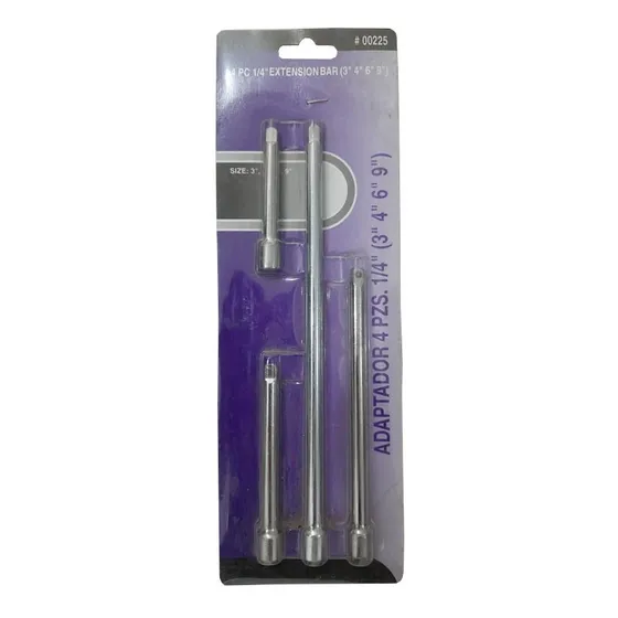 Juego De Extensiones 1/4  Para Dados X 4 Piezas