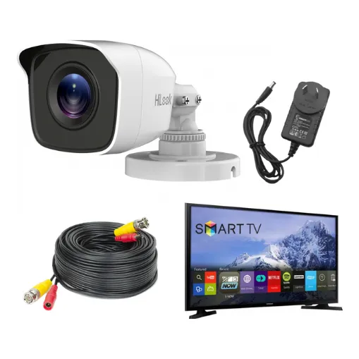 Kit Seguridad Camara Infrarroja Listo P/ Conectar A Tv Dvr Seguridad