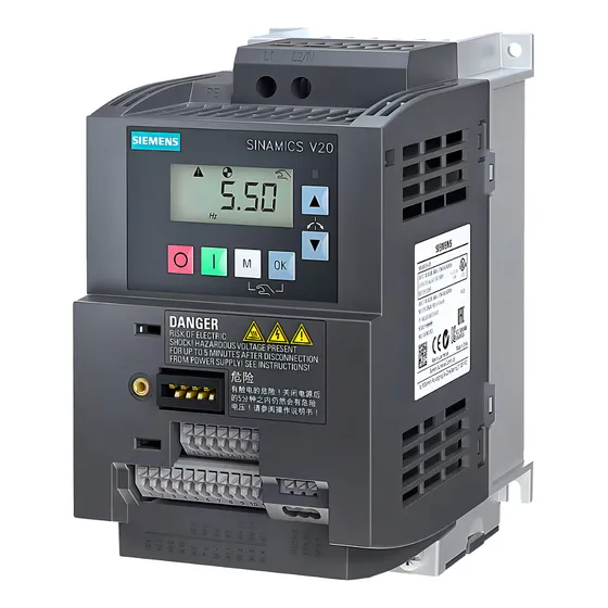 Convertidor de frecuencia V20 200-240v 1ac Lo:1.5kw 7.8a 220v