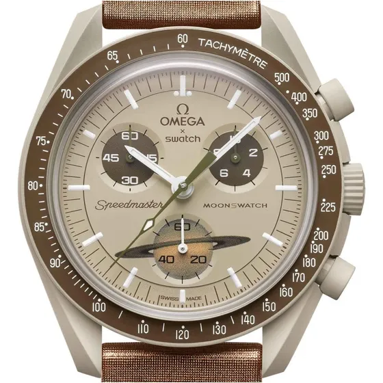 Relógio Swatch X Omega Moonswatch Speedmaster Saturn Crono