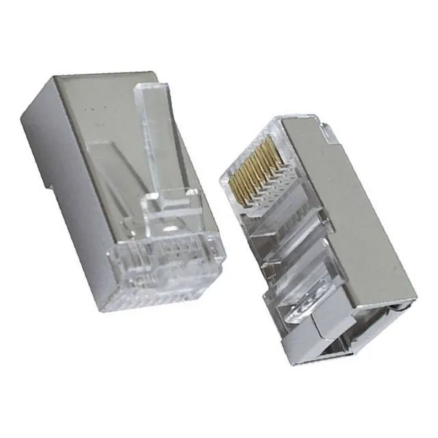Sanny St-sr-c6-100 Conector Plug Rj45 Cat6 Blindado 100unid