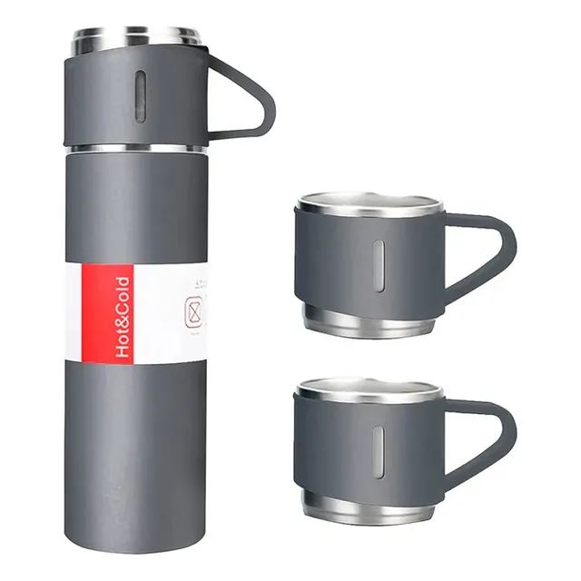 Termo Tomatodo + 3 Vasitos Acero Inoxidable 500ml