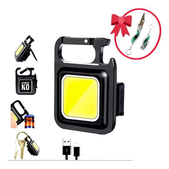 Linterna Mini Pocket Táctica Multifunción Con Regalo