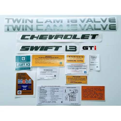Chevrolet Swift Gti 1.3 Calcomanias